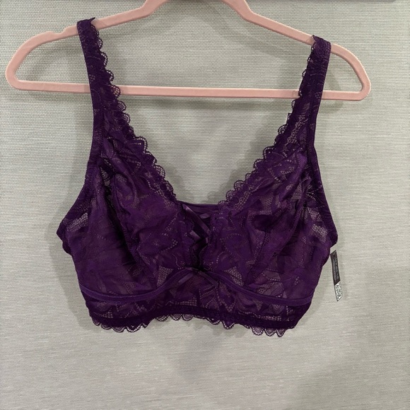 NWT Adore Me Purple Bralette Size 0X - Picture 1 of 7
